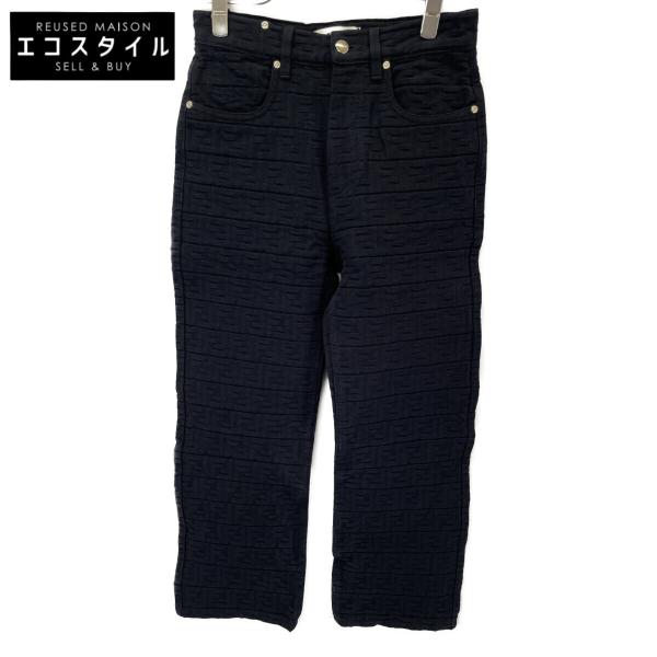 FENDI（フェンディ） FLP797 AQ93 23年 ブラック ズッカ柄 エンボス