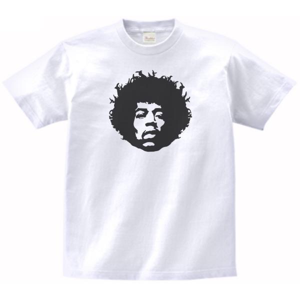 ジミ・ヘンドリックス Jimi Hendrix バンド ロック Tシャツ 白 : T