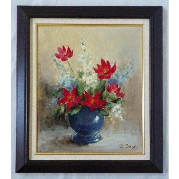 油彩画 花瓶の花 楽天市場】花の絵 絵画 油絵 アートパネル開業祝い