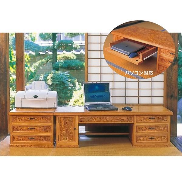 屋久杉 文机 座机 書斎机 文机40 幅120cm 大川産 国産 日本製 : 戸田