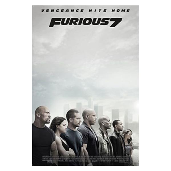 映画ポスター ワイルドスピード 7 スカイミッション 27×40inc (68.9