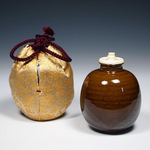 送料無料（茶道具/濃茶器）唐物大名物 白玉文琳茶入写し 笹田有祥作