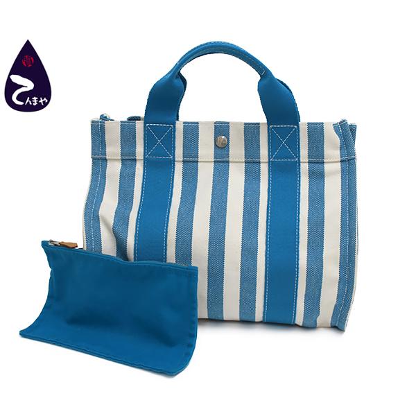 カンヌ（HERMES） 【質Shop天満屋】【美品】エルメス キャンバス