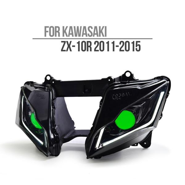 Kawasaki ZX-10R 11-15年 カスタムヘッドライトキット V2 FullLED