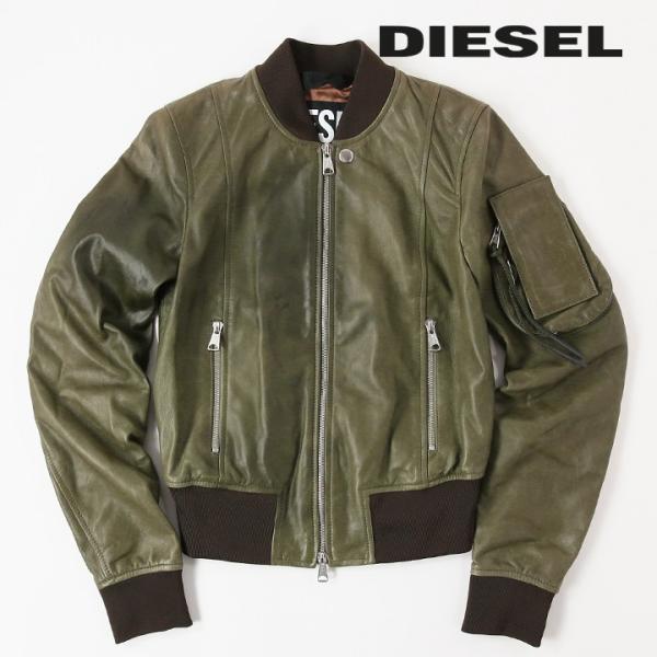 DIESEL L-ABBOTT GIACCA レザーボンバージャケット XL tutto-tutto_die