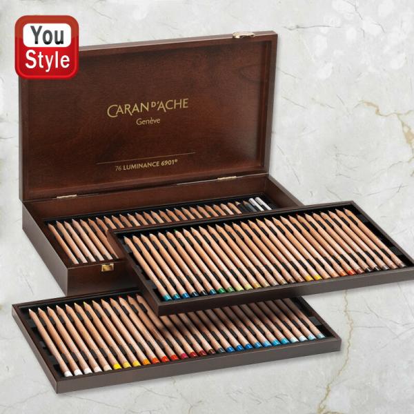 CARAN d'ACHE（カランダッシュ） 油性色鉛筆 ルミナンス 76色セット 木