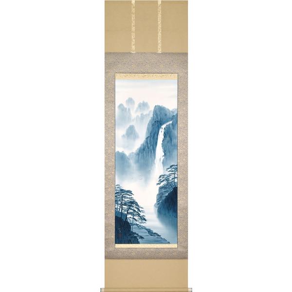 真作/久保田桃水/嵐峡/山水嵐山山水図/布袋屋掛軸HH-872 真作/久保田