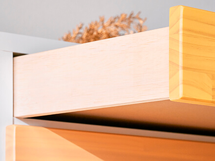 大川家具】チェスト 30cm幅8段 パステル パイン [中村敬木工] やさしい