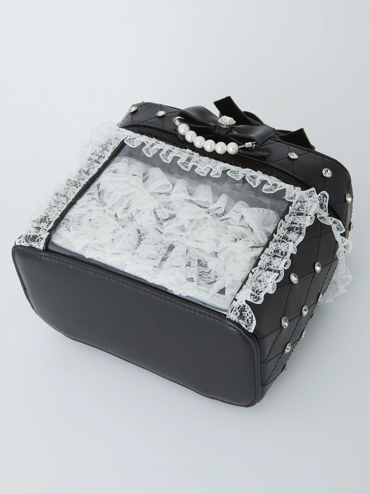 確定ファンサのおまじないビジューキルティングバニティBag - Ank