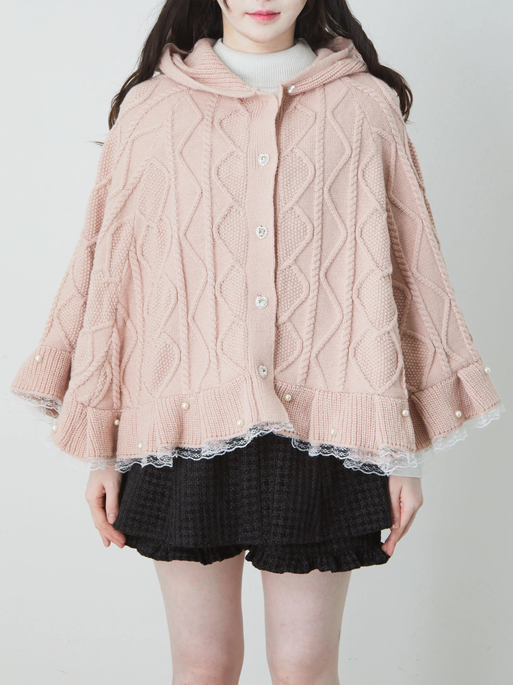 くまちゃんケーブルニット - Ank Rouge(アンクルージュ)のニット