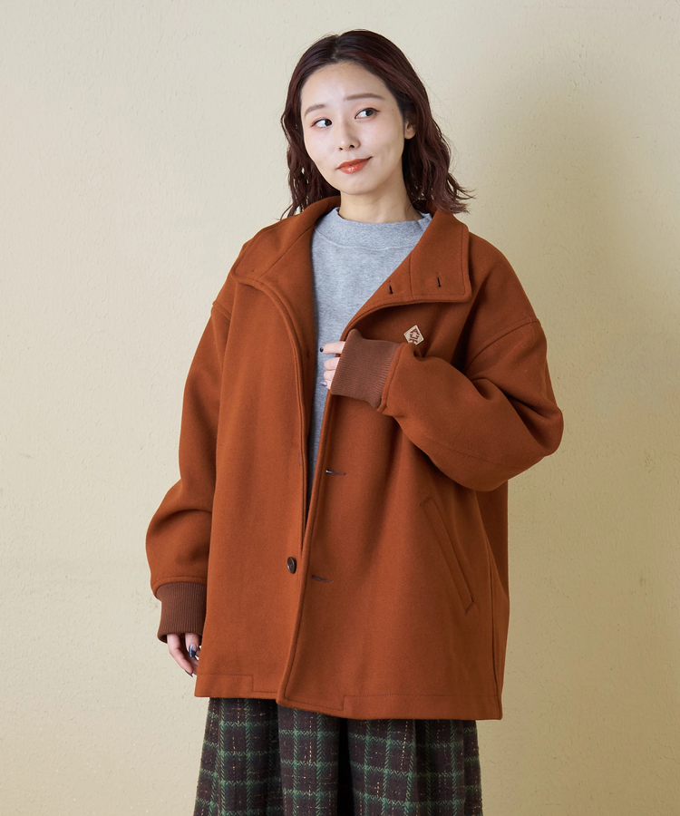 ウールフィール スタンドカラー ジャケット｜ファッション通販サイトの