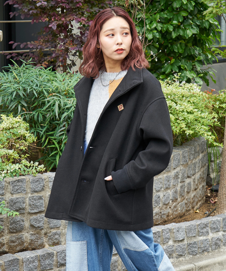 ウールフィール スタンドカラー ジャケット｜ファッション通販サイトの