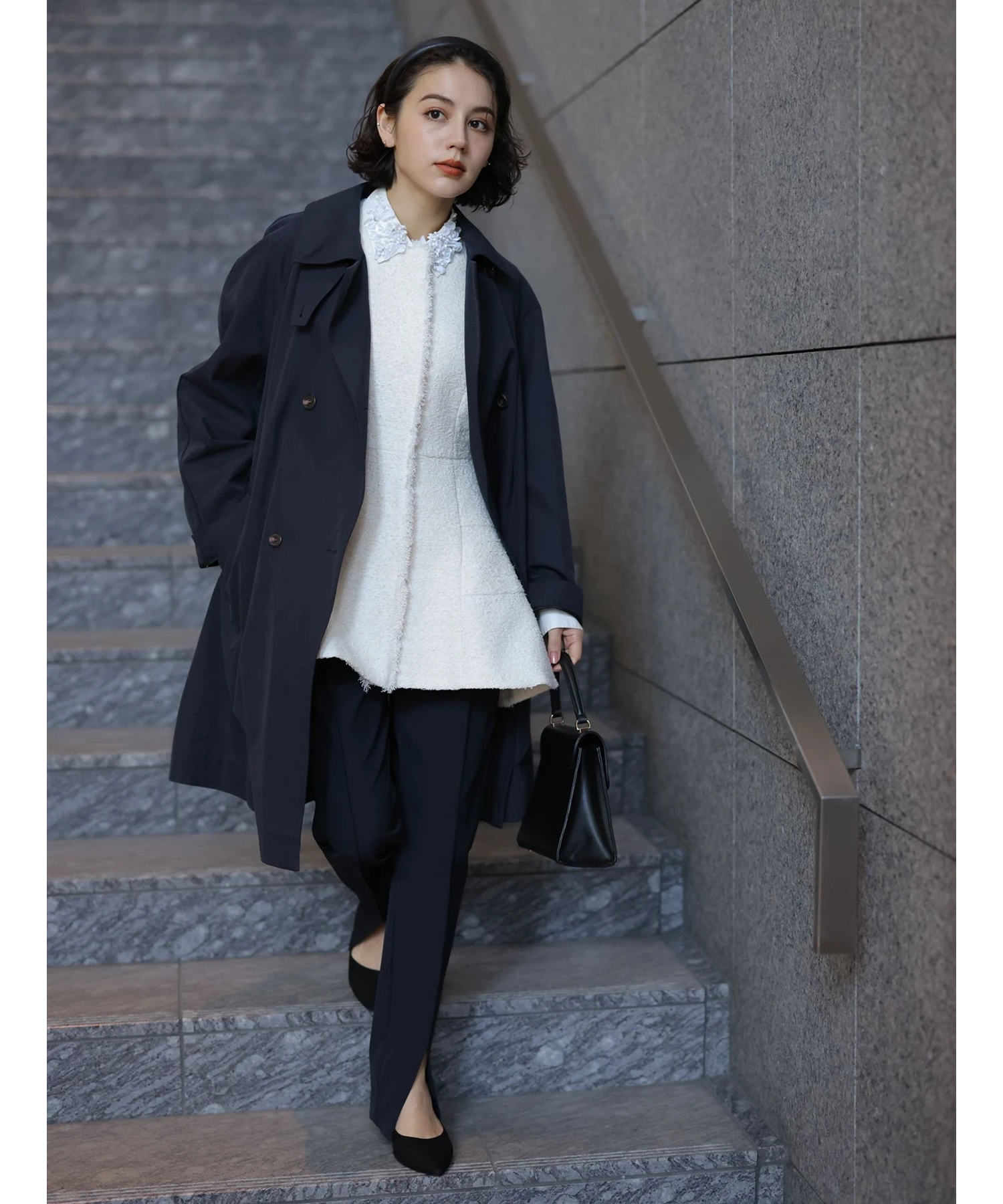 アトリエgg ダッフルコートレア1ハーフ