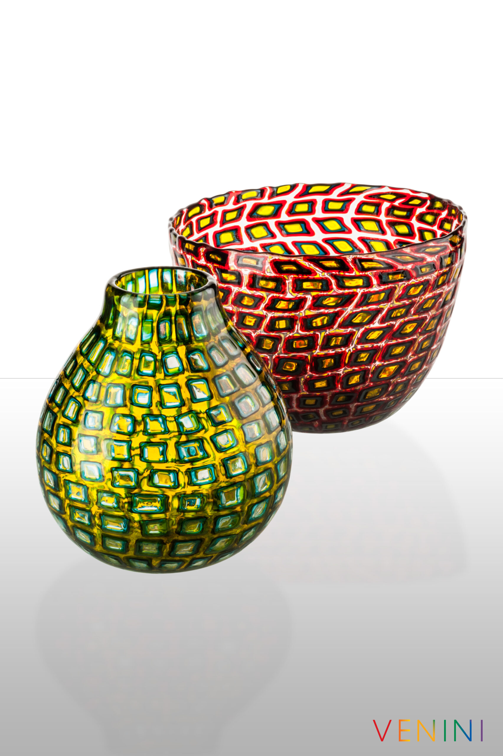 ベネチアングラス Veniniベニーニ F.Bianconi花瓶 Vase｜ムラーノ