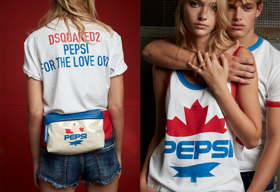 DSQUARED2 (ディースクエアード) ×PEPSI Tシャツ Dsquared2 x Pepsi
