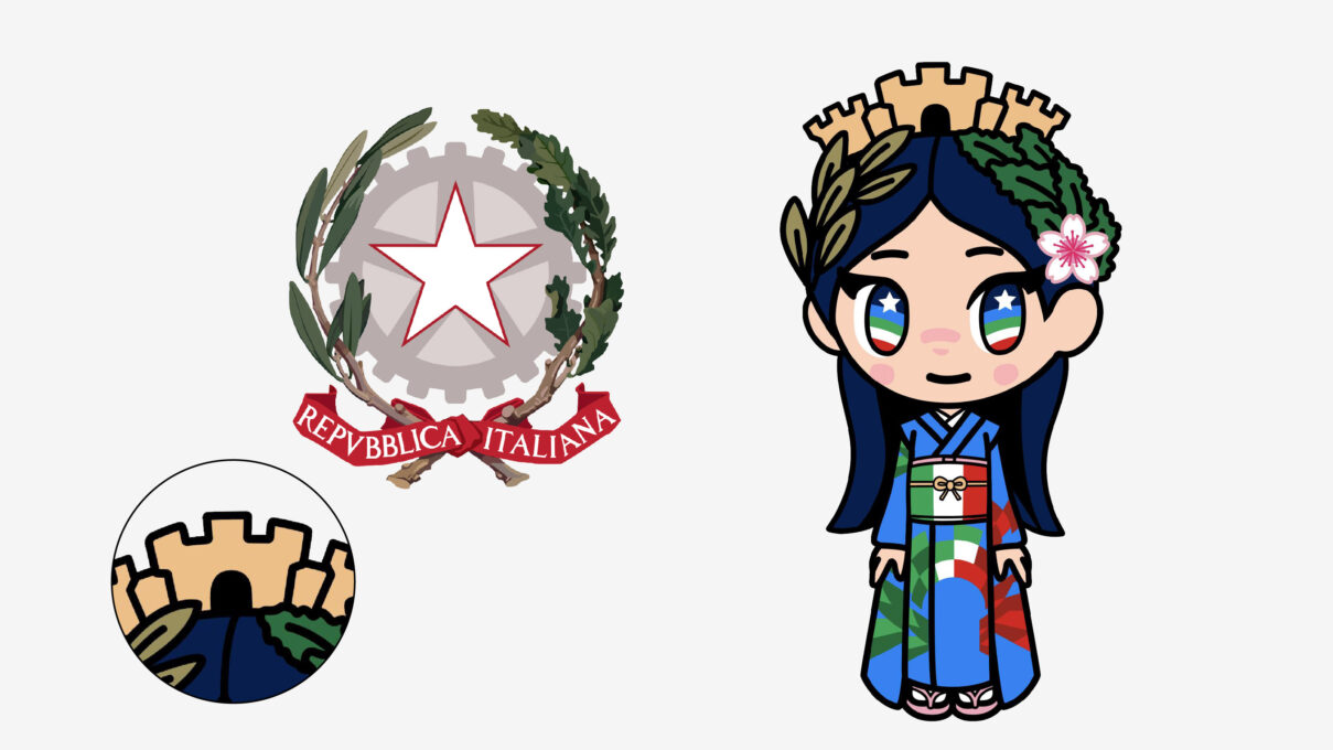 万博イタリア館 イタリアちゃん記念新品 関西万博イタリア館 記念