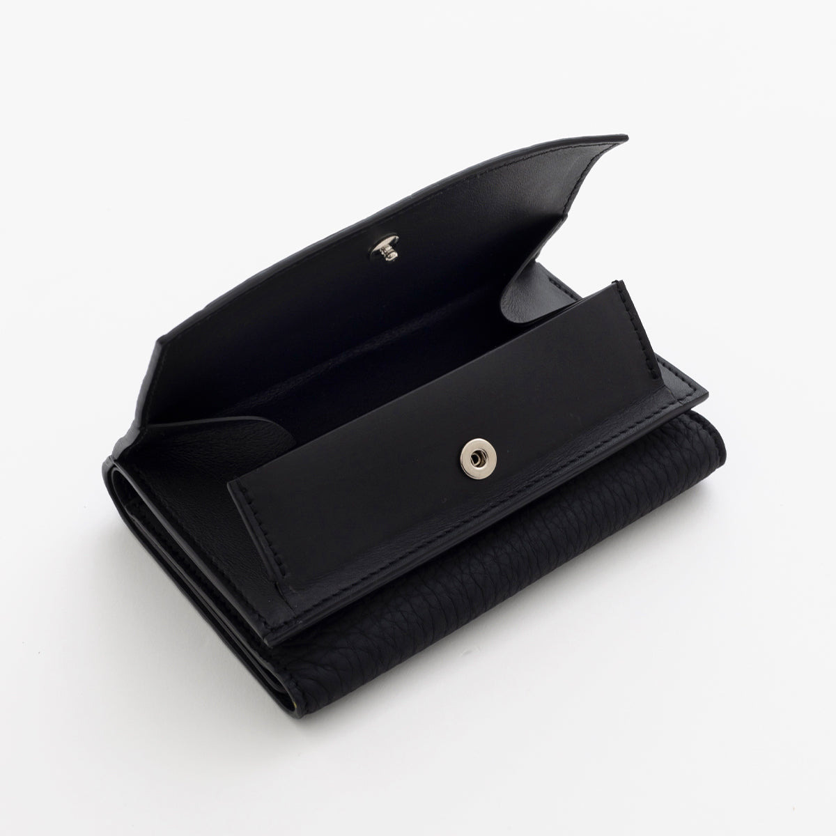 CRISTY TRIFOLD MID WLT / DIPLO SKY｜三つ折り財布 シュリンクレザー