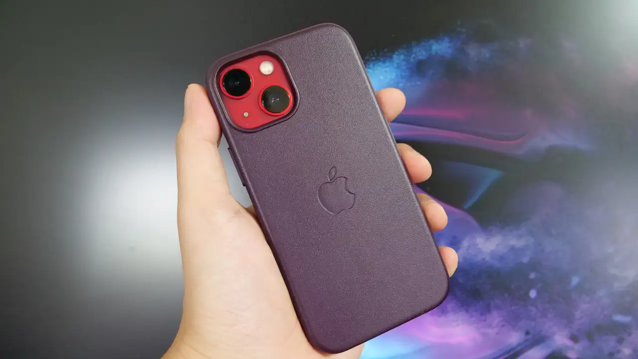 純正品 iPhone 13mini レザーケース ダークチェリー｜Yahoo!フリマ（旧