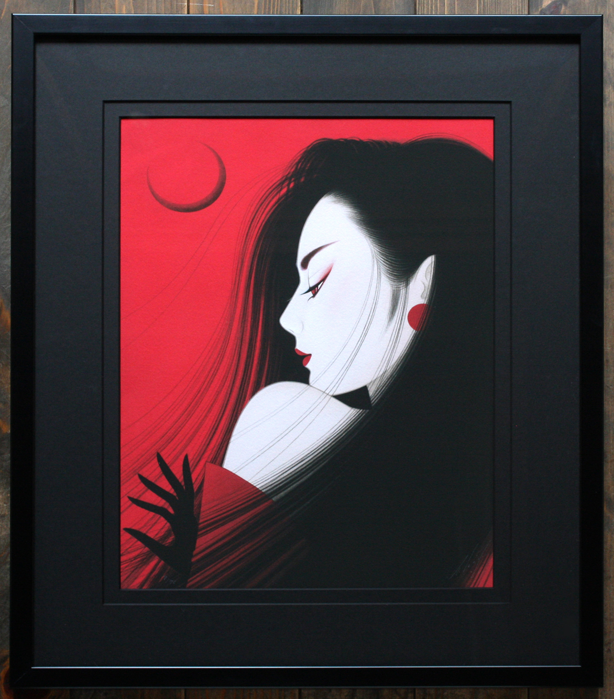 鶴田一郎「Black Moon」ジークレー版画 | J-spirit gallery KYOTO