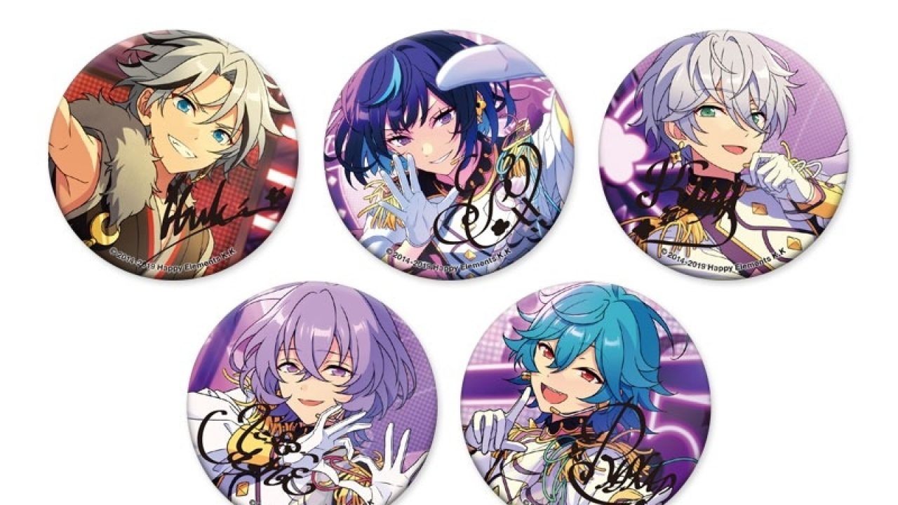 あんスタ 冴霧笑主 エス ポートレートサイン缶バッジ ポトレ缶 D あんさん