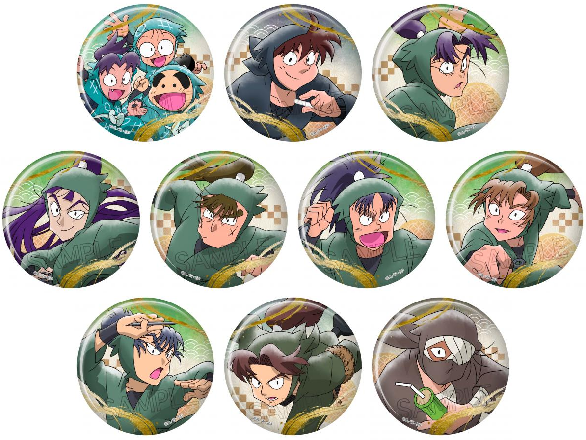 忍たま乱太郎 七松小平太 箔押し缶バッジ 75mm 26個セット 忍たま乱