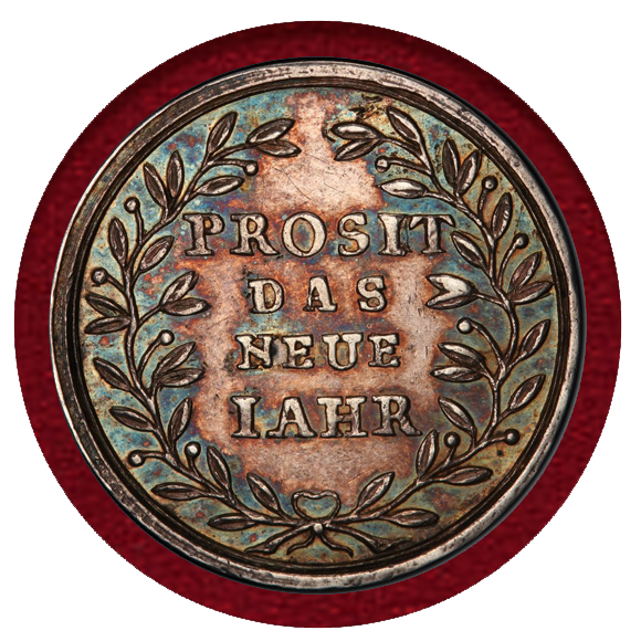 都市景観】1800-01年 ニュルンベルク ダカット 銀打ち 試鋳貨SP62 都市