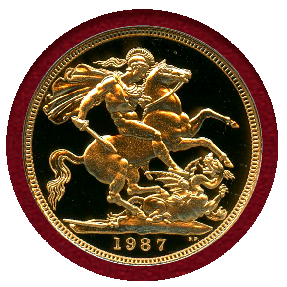 JCC | ジャパンコインキャビネット / イギリス 1987年 ソブリン 金貨