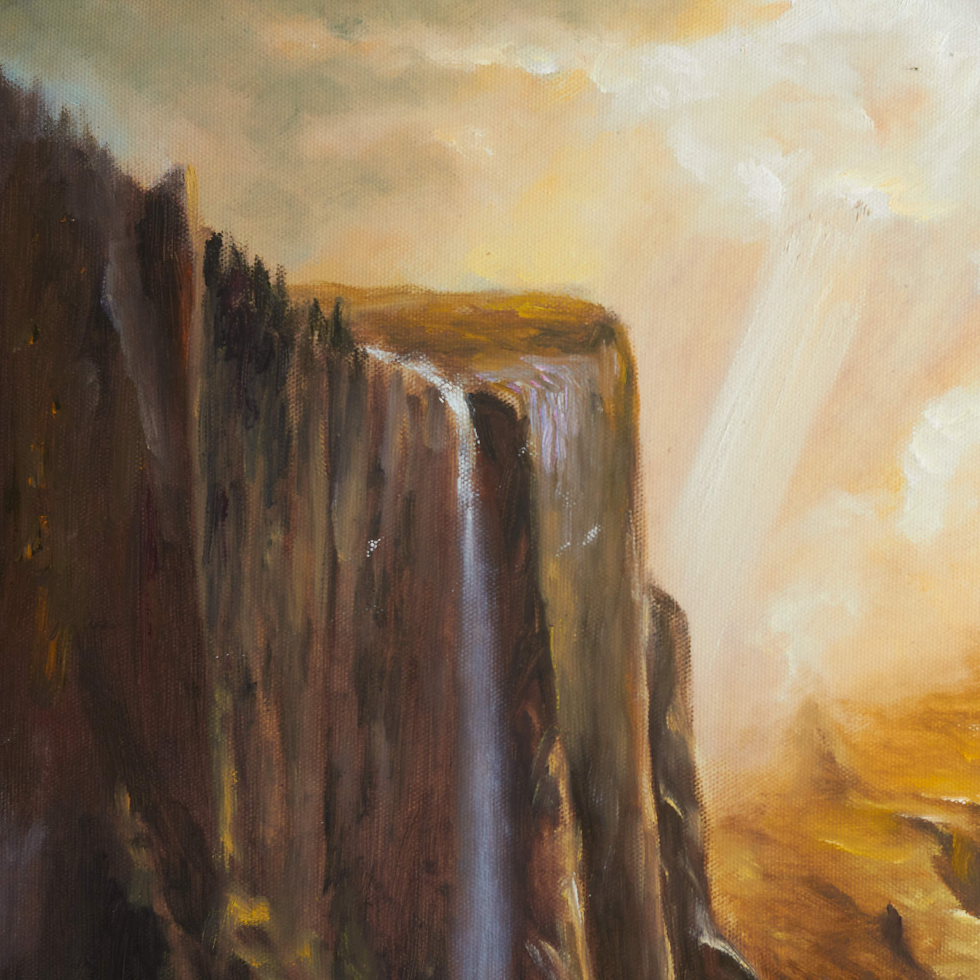 油絵 風景画 : 山の絵 (80X60CM) | セオアートギャラリー