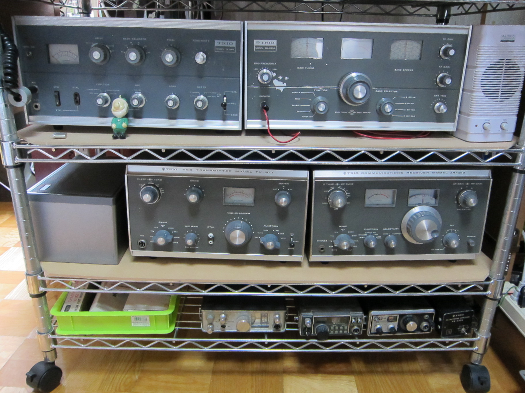 真空管無線機 TX-88A TRIO 通電確認済み 真空管無線機 TX-88A TRIO