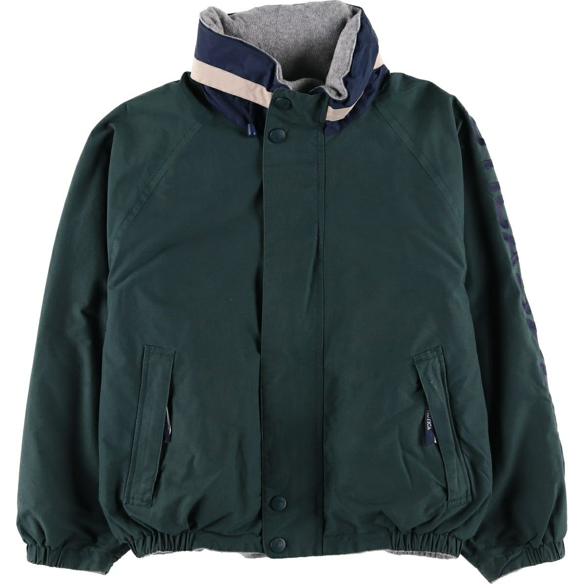 古着 ノーティカ NAUTICA ハーフジップ フリースプルオーバー メンズL