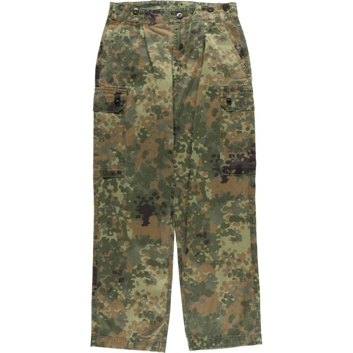 古着 ドイツ軍 迷彩柄 フレクターカモ ミリタリー カーゴパンツ