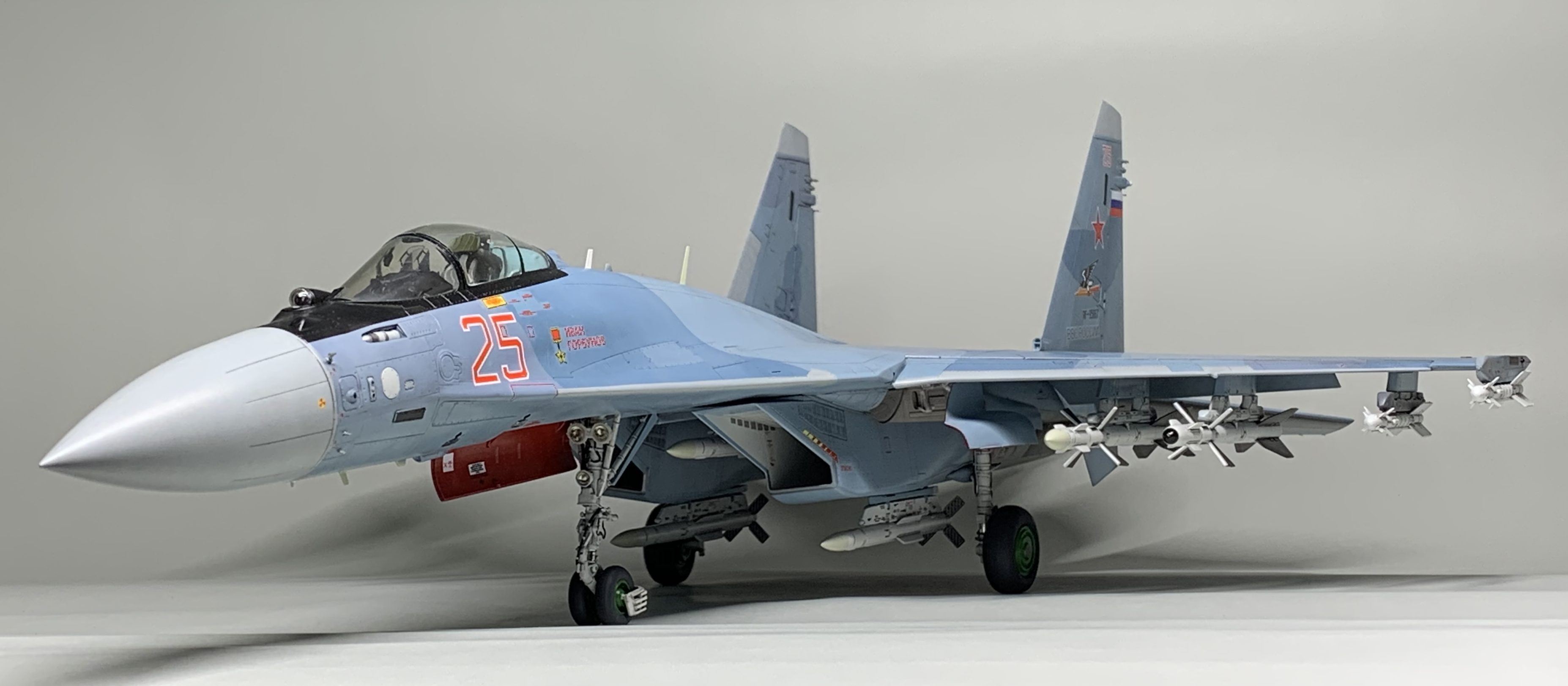 GWH 1/48 Su-35S フランカーE 完成画像 | JUNSANのミニチュア航空博物館