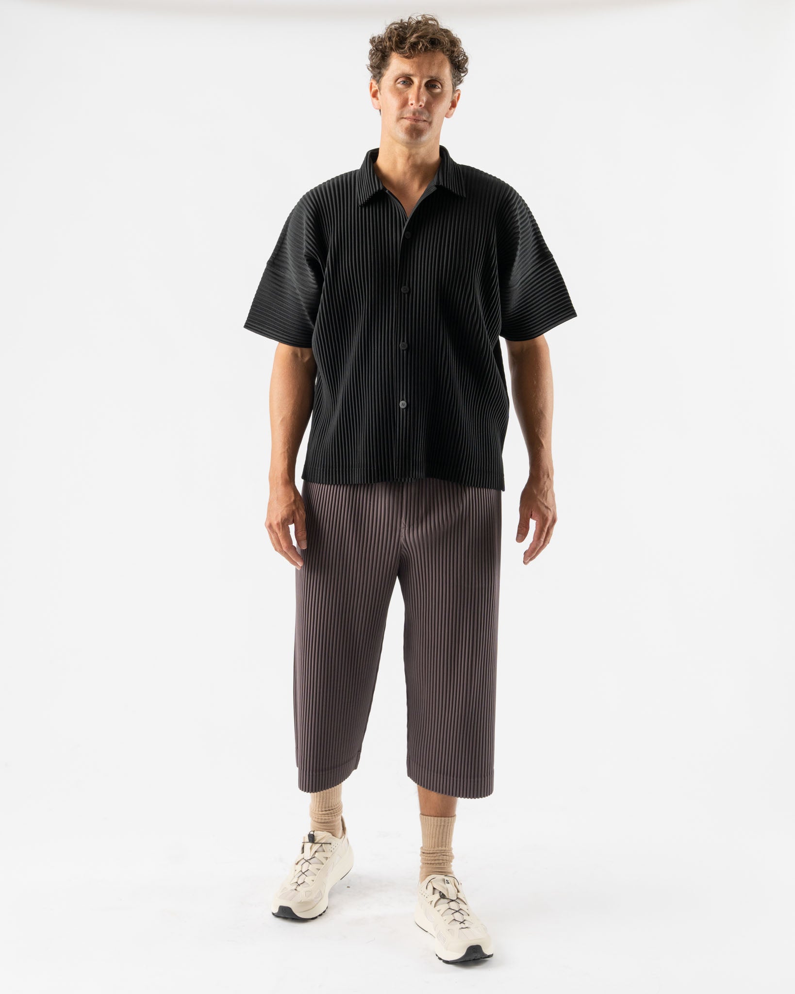 Homme Plissé Issey Miyake Pleats Bottoms 1 in Slate Violet Curated