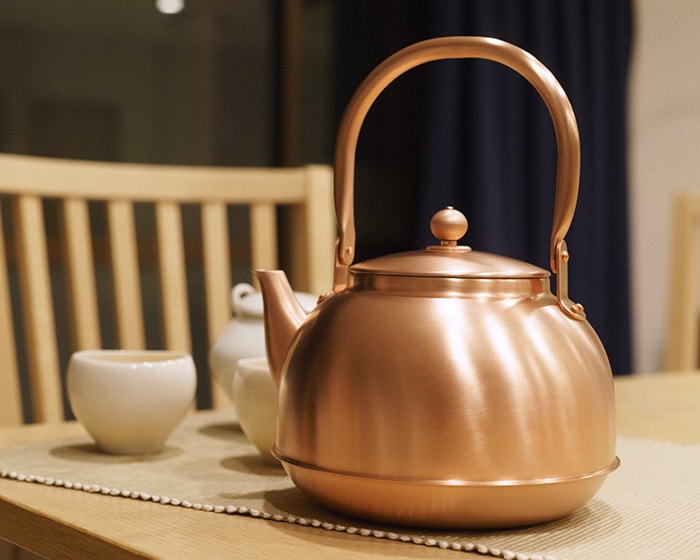 茶道具 銅製薬缶 鉄瓶 三点セット 鉄瓶 茶道具 三点セット 宗 sou::お