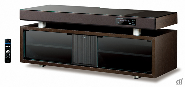 ヤマハ、シアターラック「POLYPHONY」にAVラックとしての実用性を高め