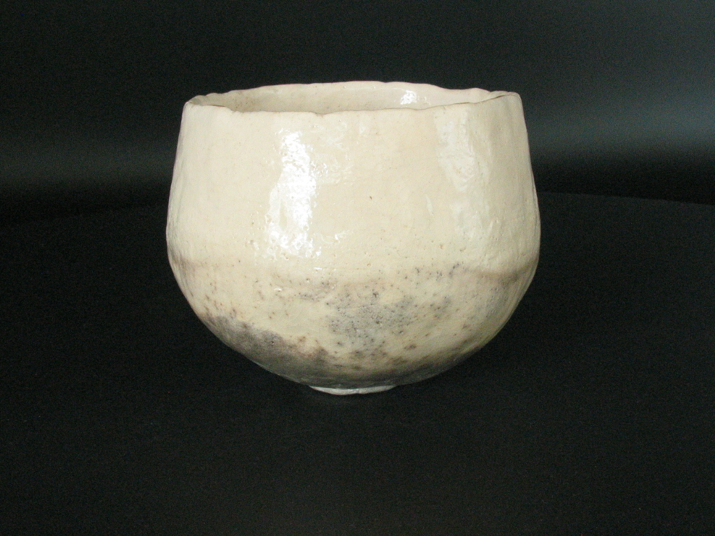 杉本貞光作品 白楽茶碗 Sadamitsu Sugimoto's work White raku chawan