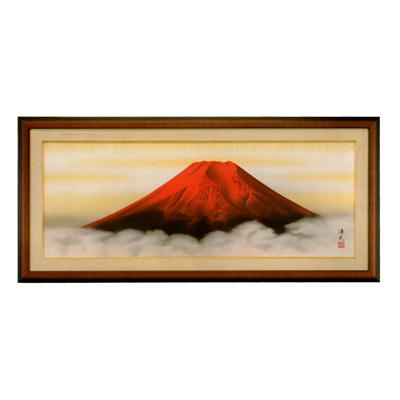 赤富士 日本画 北野東湖先生の作品 赤富士日本画 北野東湖先生