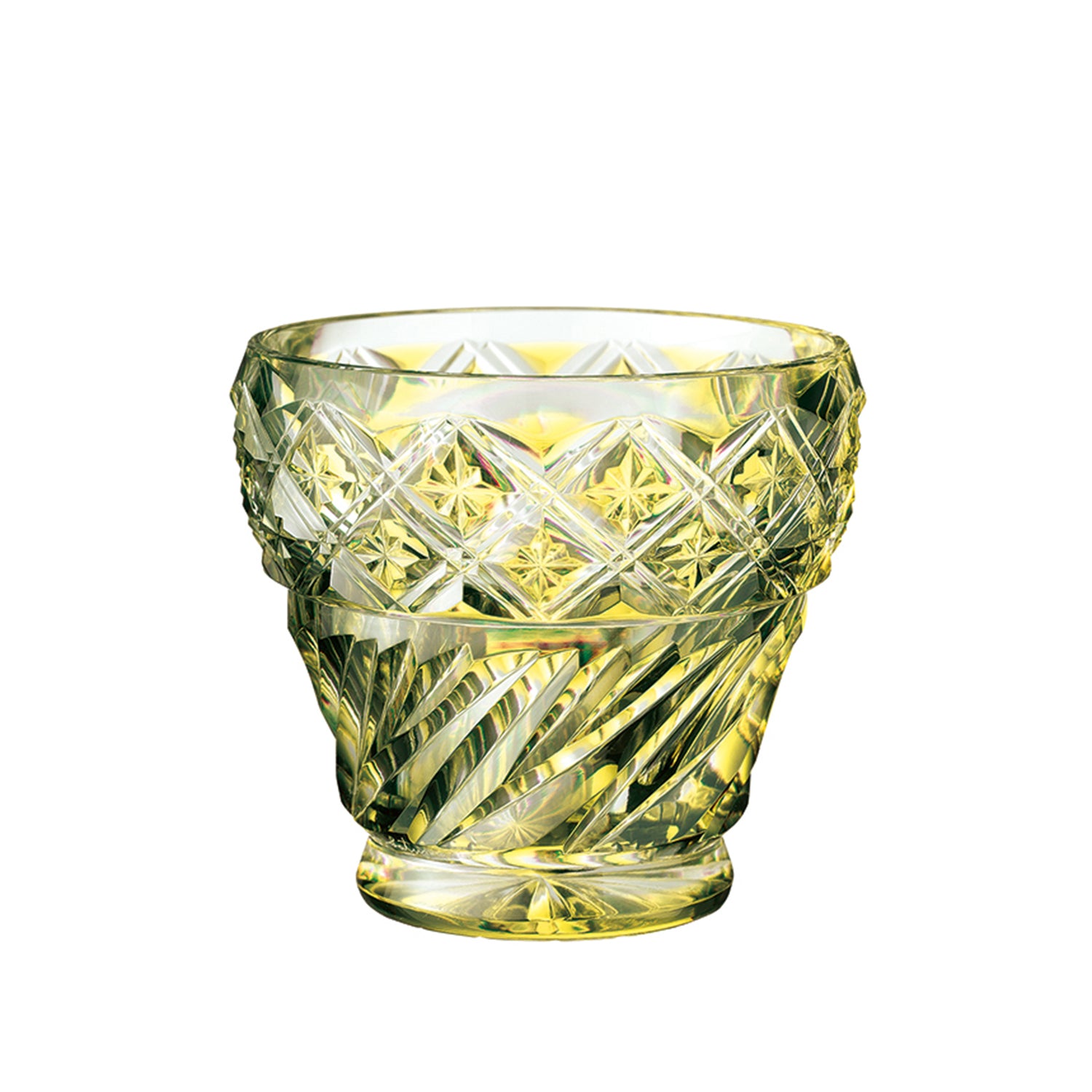 薩摩切子 クリスタルグラス | フリーカップ | 黄 | 薩摩びーどろ工芸