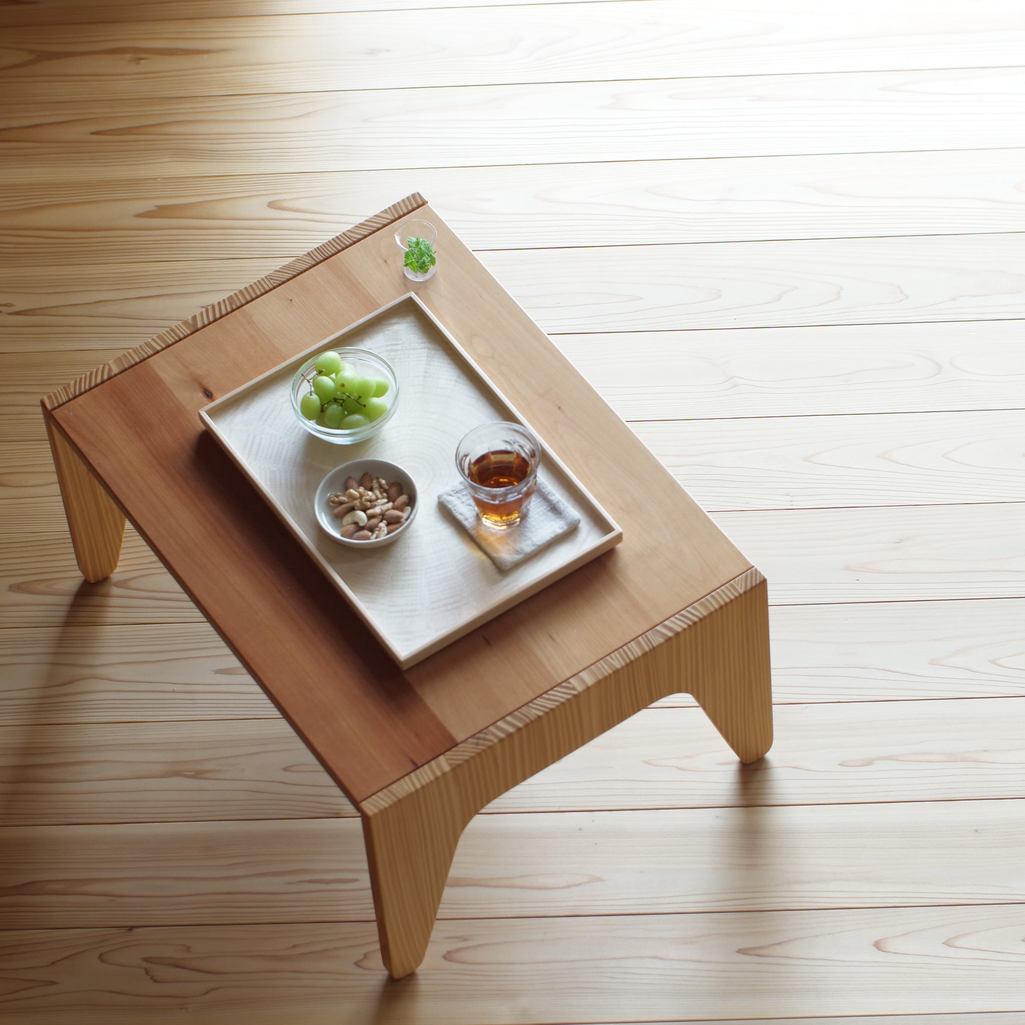 讃岐彫 お盆 讃岐盆 超美品 木製彫刻模様入り 正方形 お盆 トレー5