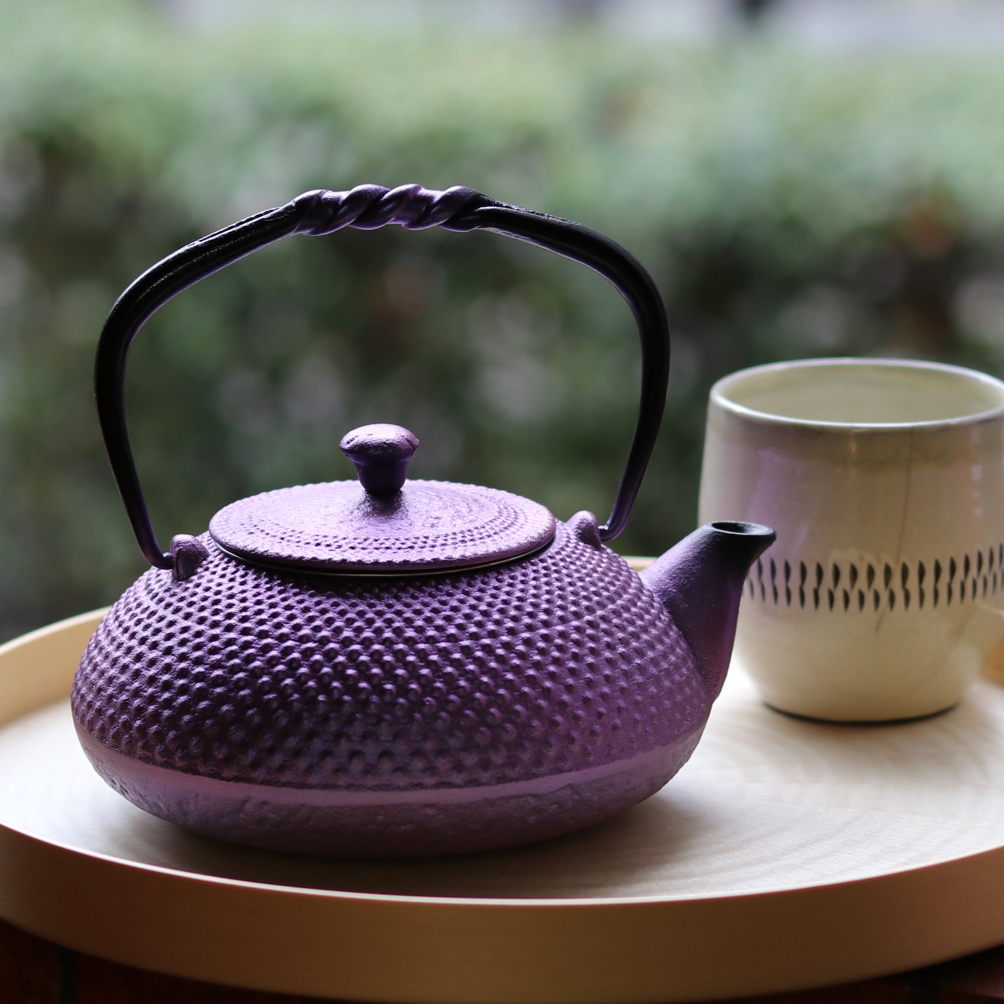 南部鉄器虎山あられ鉄瓶