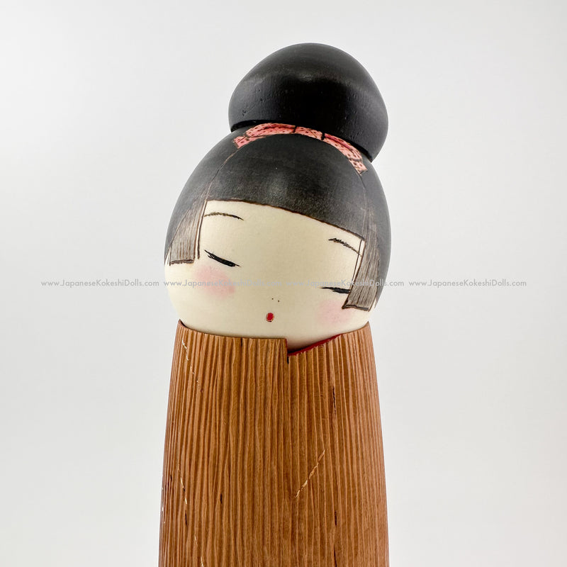 Modern Kokeshi by Izumi Oki. Rare, Gorgeous Sosaku / Kindai