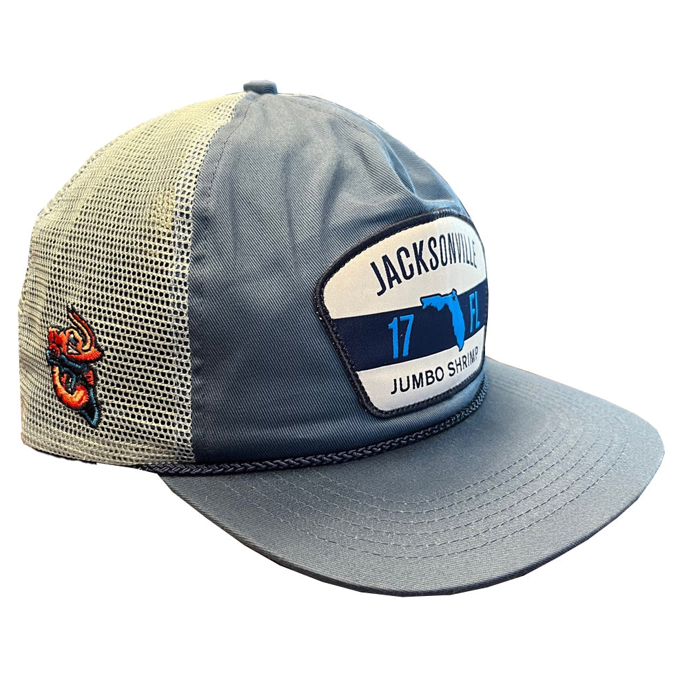 Jacksonville Jumbo Shrimp OC Sports Columbia Blue Uncle Charlie