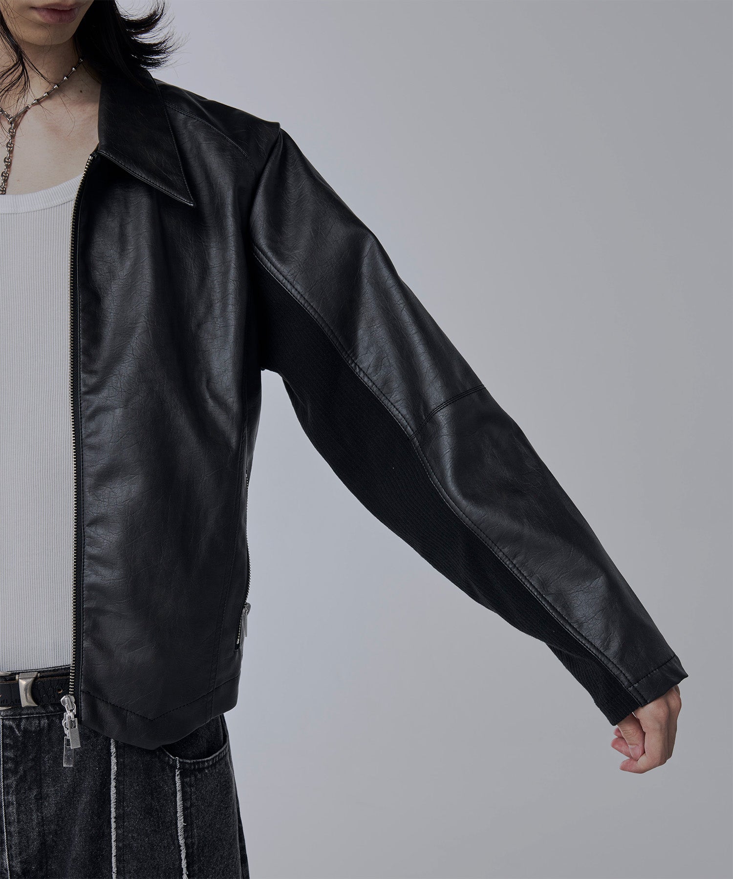 Jent Louis ダブルジップレザージャケット ジェントルイス Double Zip