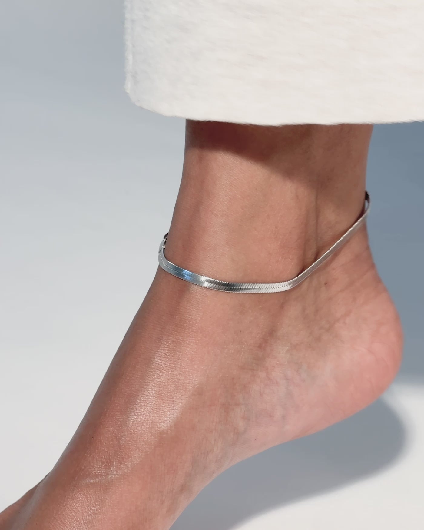 Zeina Anklet - Silver | JENNY BIRD