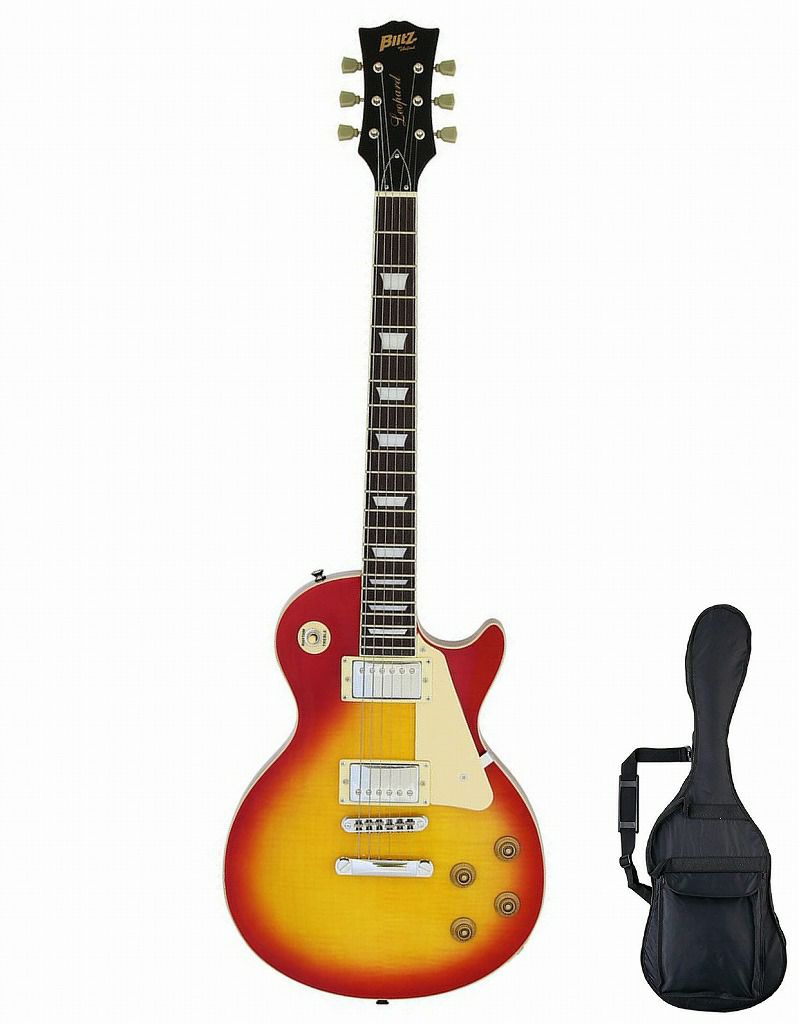 Mad Axe レスポールタイプ エレキギター ケース付 チェリーサン