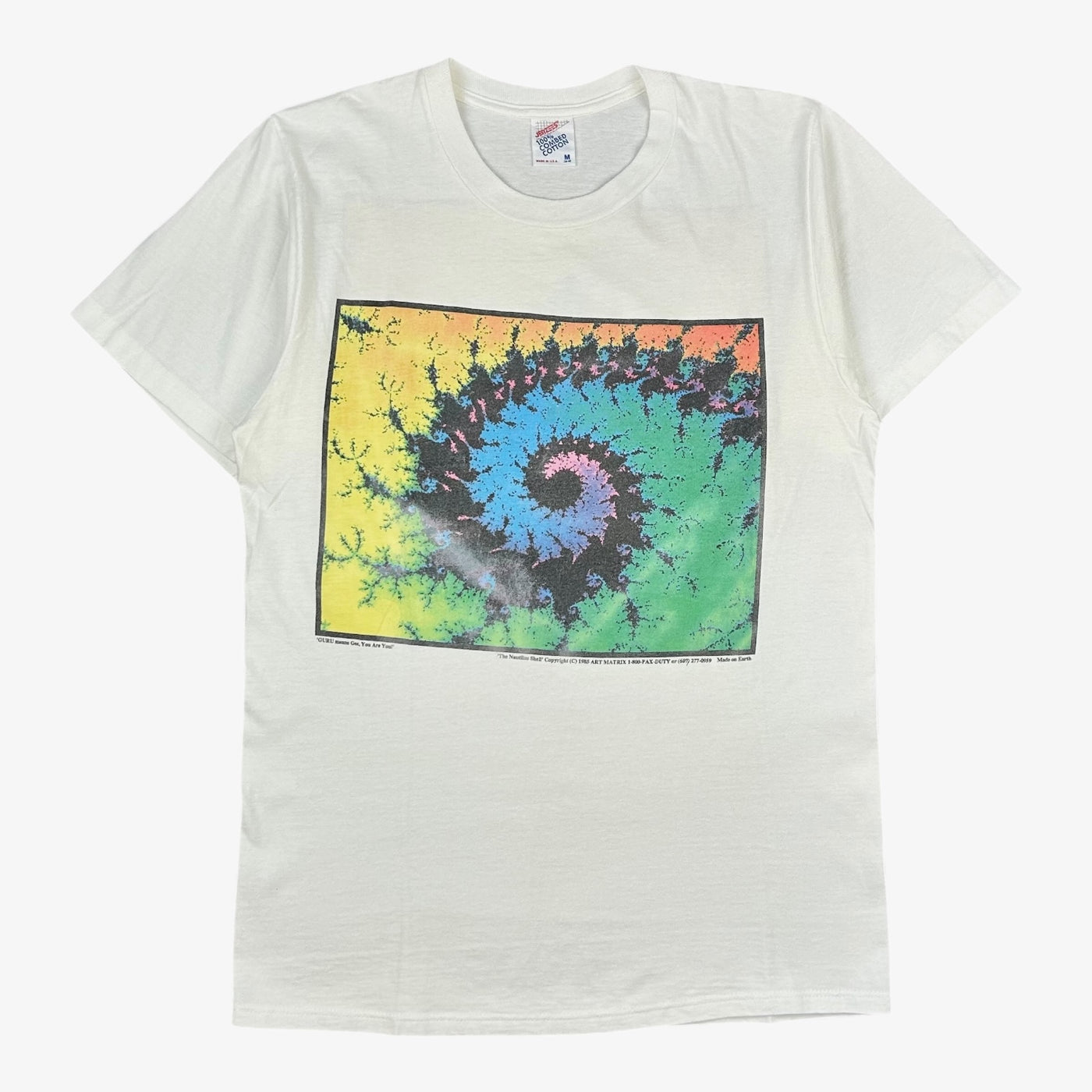 90s FRACTAL IT'S A FACT DESIGN ART Tシャツ 1990s 