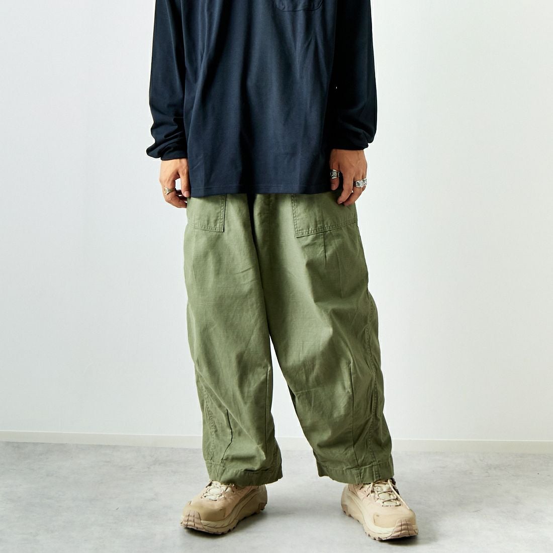 Needles [ニードルズ] ファティーグ ヒザデルパンツ [PU246]｜ジーンズ