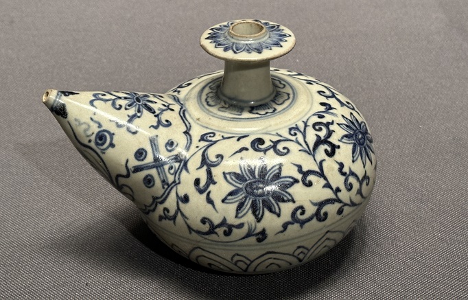 草花文ケンディ水注 アンティーク 草花文ケンディ水注 アンティーク