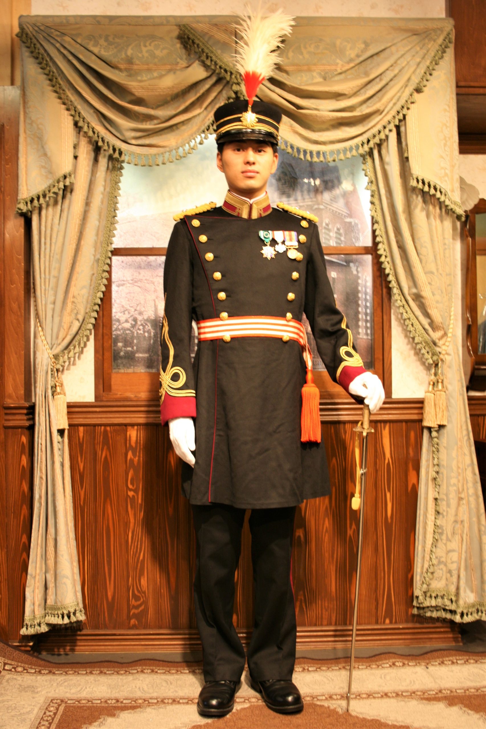 明治三十七年式日本陸軍大将戦時服軍衣袴 世界有名