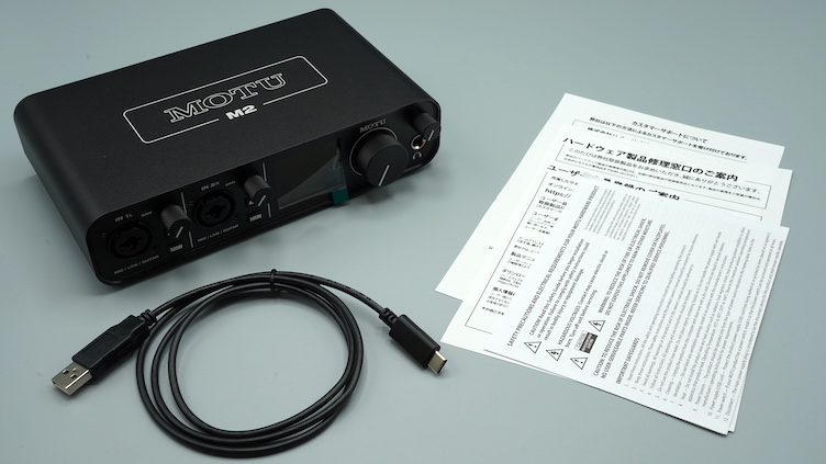 MOTU M2 USBオーディオインターフェイス 付属ケーブル付き MOTU M